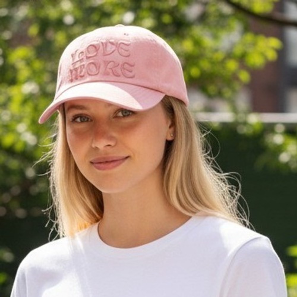 Spiritual Gangster Love More Adjustable Hat Pink Women One Size